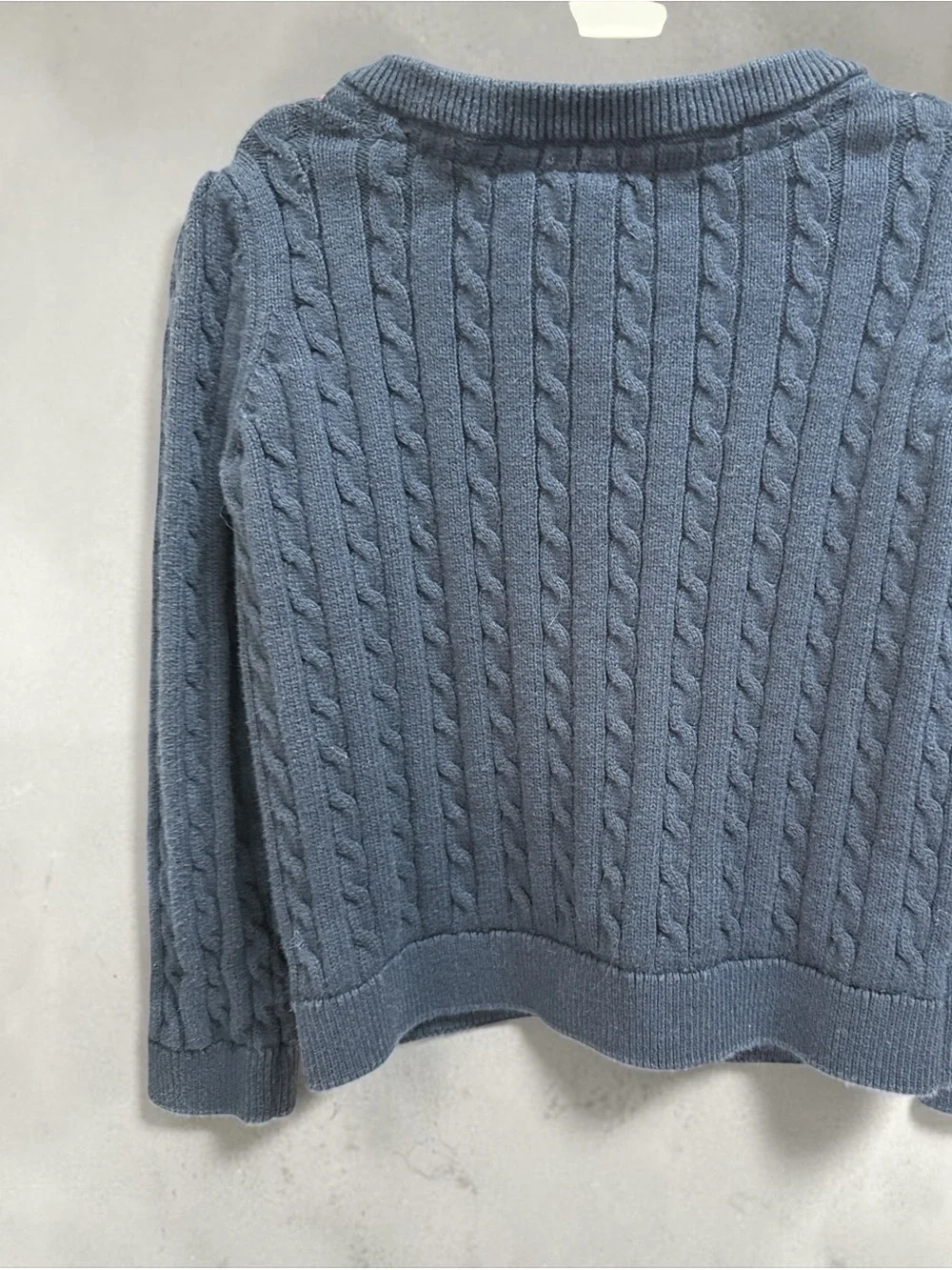 Gymboree Girls Navy Blue Cable Knit Cardigan Sweater Size 4T
